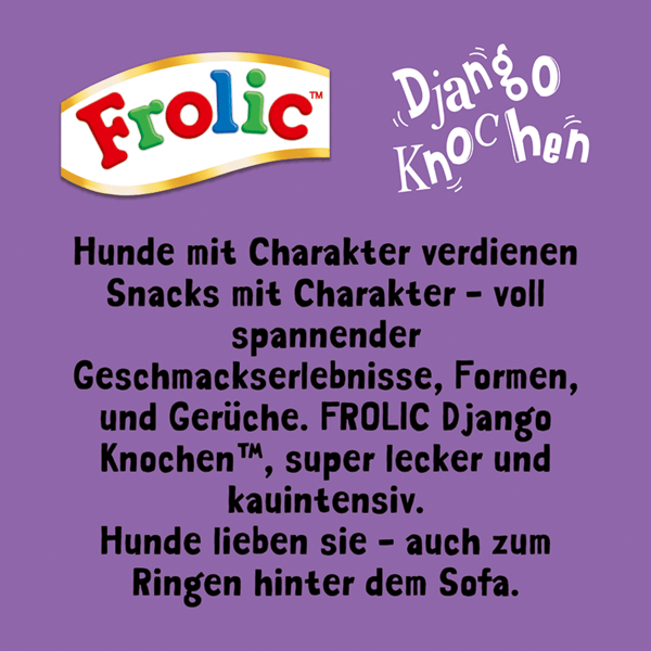 FROLIC™ Django Knochen Beutel für mittelgroße Hunde mit Rind, 2 Stück image 2